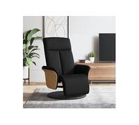 Fauteuil réglable avec repose-pieds tissunoir
