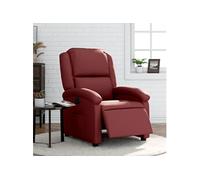 Vidaxl Fauteuil Inclinable Électrique Rouge Bordeaux Similicuir Rouge