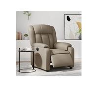 Fauteuil réglable électrique similicuir cappuccino