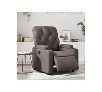 vidaXL Fauteuil relax électrique en similicuir marron