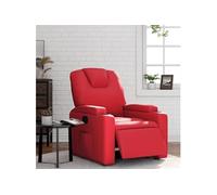 Vidaxl Fauteuil Inclinable Électrique Rouge Similicuir Rouge