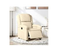 vidaXL Fauteuil de massage inclinable – Chaise siège salon en tissu gris clair
