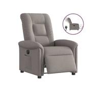 vidaXL - Fauteuil inclinable électrique Taupe en tissu - pour personnes âgées