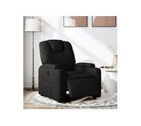 vidaXL Fauteuil inclinable électrique – Dossier et repose-pied réglables, noir tissu