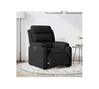 vidaXL Fauteuil inclinable électrique – Chaise de relaxation moderne avec accoudoirs, velours noir