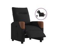 vidaXL Fauteuil réglable électrique en tissu noir G