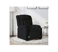 vidaXL Fauteuil inclinable électrique – Dossier et accoudoirs – Tissu noir
