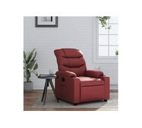 vidaXL Fauteuil réglable similicuir bordeaux Rouge G