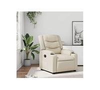 Vidaxl Fauteuil Inclinable Crème Similicuir