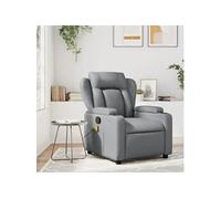 vidaXL Fauteuil réglable similicuir gris Gris G