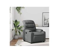 Fauteuil réglable similicuir gris