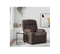 vidaXL Fauteuil inclinable Marron Similicuir
