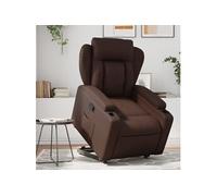 Vidaxl Fauteuil Inclinable Marron Similicuir Marron