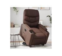 fauteuil réglable similicuir marron