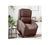 fauteuil réglable similicuir marron