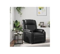 Vidaxl Fauteuil Inclinable Noir Similicuir Noir