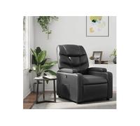Vidaxl Fauteuil Inclinable Noir Similicuir Noir