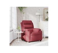 Vidaxl Fauteuil Inclinable Rouge Bordeaux Tissu Rouge
