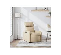 Vidaxl Fauteuil Inclinable Crème Tissu