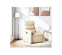 Fauteuil de Massage Inclinable Chaise Siège Salle de Séjour Taupe Tissu vidaXL