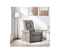 vidaXL Fauteuil inclinable Taupe Tissu, Fauteuil, Fauteuil inclinable TV, Poussette, Fauteuil inclinable pour Personnes âgées, Fauteuil canapé