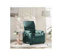 Vidaxl Fauteuil Inclinable Vert Foncé Tissu Vert