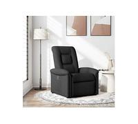 vidaXL Fauteuil inclinable Noir Tissu, Fauteuil, Fauteuil inclinable TV, Poussette, Fauteuil inclinable pour Personnes âgées, Fauteuil canapé