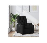 Vidaxl Fauteuil Inclinable Noir Tissu Noir