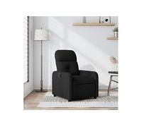 Vidaxl Fauteuil Inclinable Noir Tissu Noir