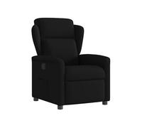 vidaXL Fauteuil réglable tissunoir Noir G