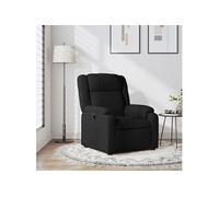 Vidaxl Fauteuil Inclinable Noir Tissu Noir