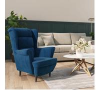 Fauteuil Relax Black Month Canapé-chaise/Fauteuil Bleu velours - 74x84x100cm EU25_6482406