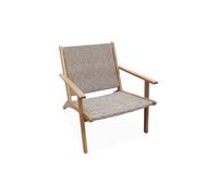Fauteuil relax bois d'acacia et résine BELIZE