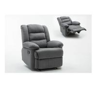 Habitat et Jardin - Fauteuil Relax Buckingham Gris Clair - Fauteuil de Bureau Inclinable avec Accoudoirs - Siège Confortable et Ergonomique - Fauteuil de Chambre et de Salon