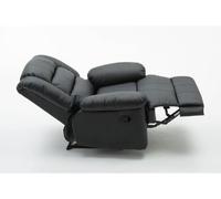 Fauteuil relax Buckingham - 85 x 93 x 100 cm - Noir