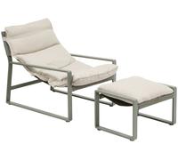 Hespéride Fauteuil de jardin en aluminium LAMBINIO avec repose-pieds Laurier