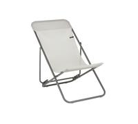 Fauteuil Relax de Jardin Pliant Transatube 2 Ultra Compact 4 Positions Beige Seigle LAFUMA