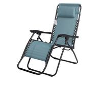 Fauteuil relax d'extérieur coloris bleu 90x108x64 cm