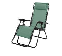 Fauteuil relax d'extérieur coloris vert 90x108x64 cm