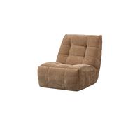 Fauteuil relax électrique 94x98x83 cm tissu côtelé marron clair Hein