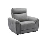 Fauteuil relax électrique en tissu gris DJARALO
