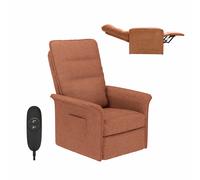 Fauteuil Relax Électrique FLEXISPOT avec Dossier Réglable - Fauteuil TV Inclinable, Accoudoirs Confortables, Dossier Ajustable 105°-155° - Chaise Ergonomique de Détente, Kaki
