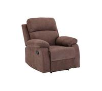 Fauteuil relax en tissu TOLZANO - Marron