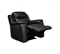 Vente-unique - Fauteuil Relax Evasion en Cuir - Noir