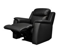 Fauteuil relax EVASION en cuir - Noir