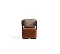 Fauteuil Relax Garniture Fauteuil Tissu Table d'appoint Étagères Set 5pcs Orange