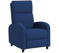 HOMCOM Fauteuil Relax Fauteuil de Relaxation inclinable Salon avec Dossier réglable jusqu'à 160° manuellement, Repose-Pieds intégré pour Salon Chambre Bureau Home cinéma, Charge 120 kg, Bleu