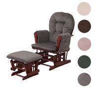 Fauteuil relax HWC-C76 gris foncé, structure foncée