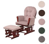 Fauteuil relax HWC-C76 rose, structure foncée