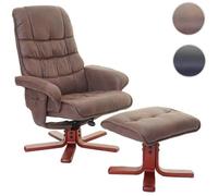 Fauteuil relax - HWC - E30 - imitation de daim - marron